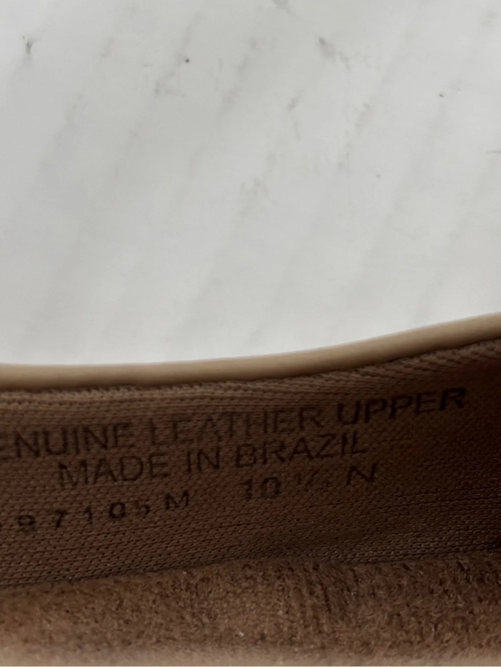 Walking Cradles Mary Jane Ballet Flats Sz 10.5 N Tan Leather Womens Comfort Shoe